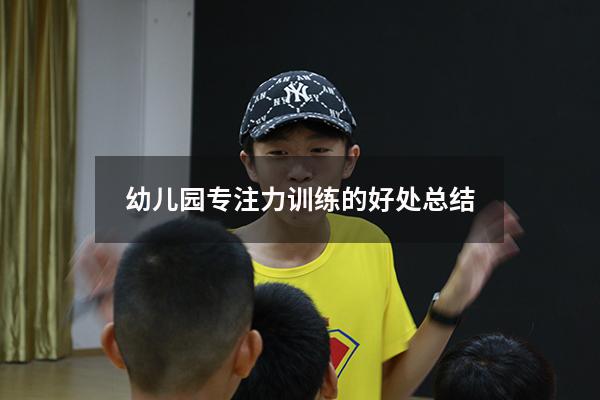 幼儿园专注力训练的好处总结