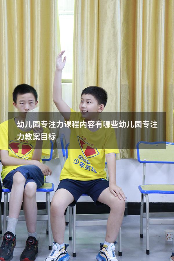 幼儿园专注力课程内容有哪些（幼儿园专注力教案目标）