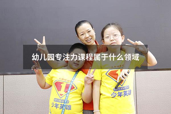 幼儿园专注力课程属于什么领域423