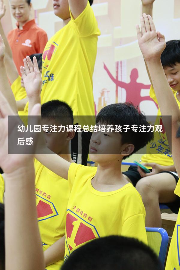幼儿园专注力课程总结（培养孩子专注力观后感）