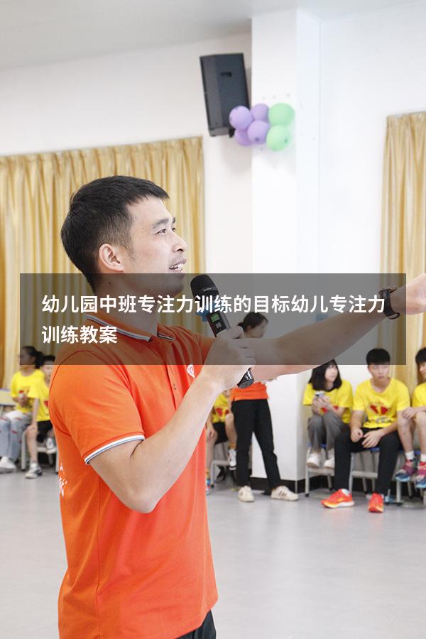 幼儿园中班专注力训练的目标（幼儿专注力训练教案）