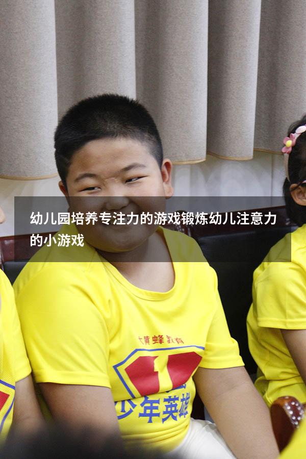 幼儿园培养专注力的游戏（锻炼幼儿注意力的小游戏）