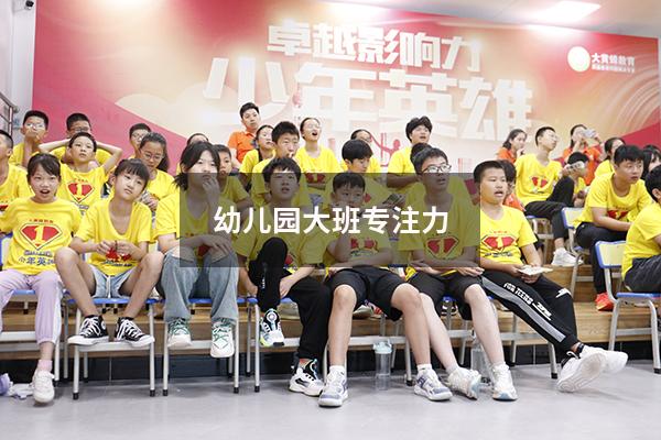 幼儿园大班专注力