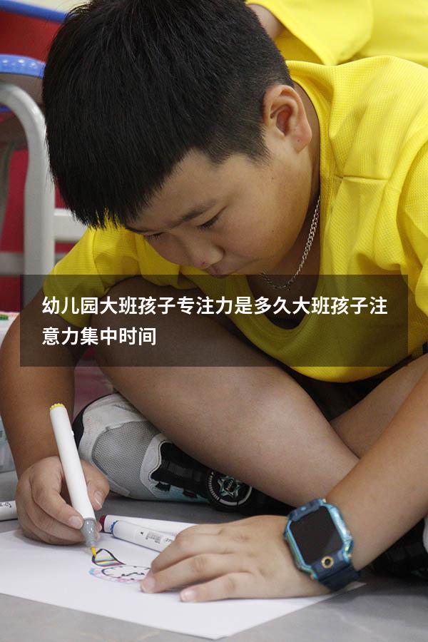 幼儿园大班孩子专注力是多久（大班孩子注意力集中时间）