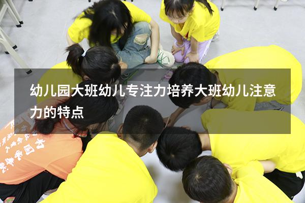 幼儿园大班幼儿专注力培养（大班幼儿注意力的特点）