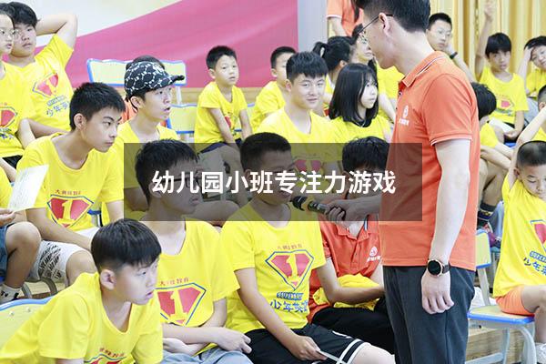 幼儿园小班专注力游戏