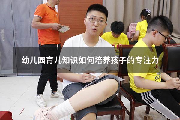 幼儿园育儿知识如何培养孩子的专注力