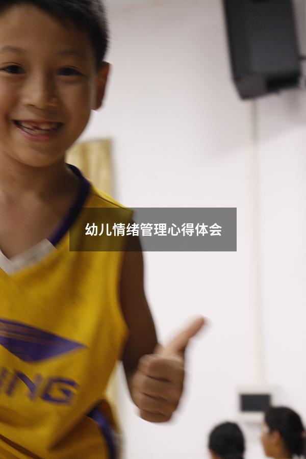 幼儿情绪管理心得体会