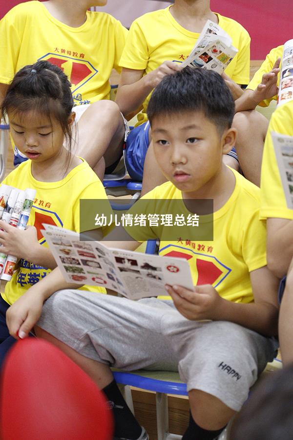 幼儿情绪管理总结