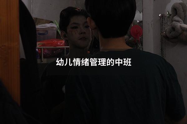 幼儿情绪管理的中班