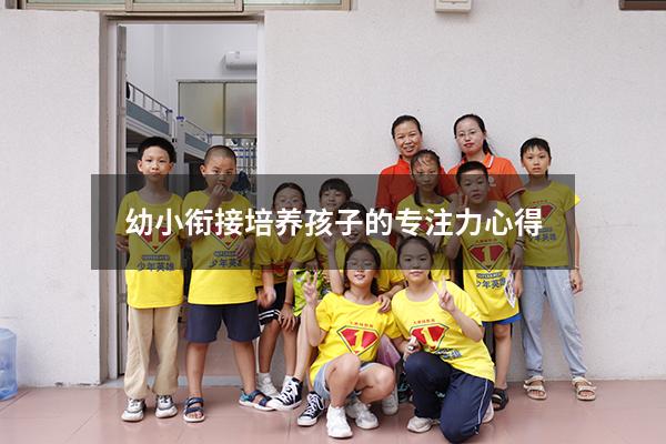 幼小衔接培养孩子的专注力心得