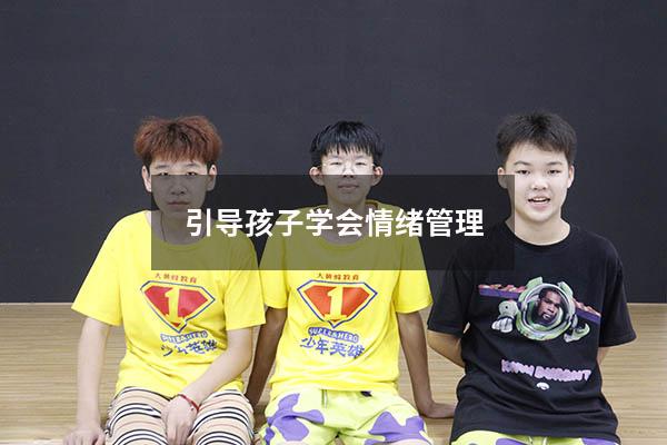 引导孩子学会情绪管理