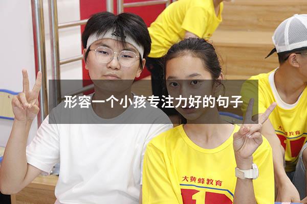 形容一个小孩专注力好的句子