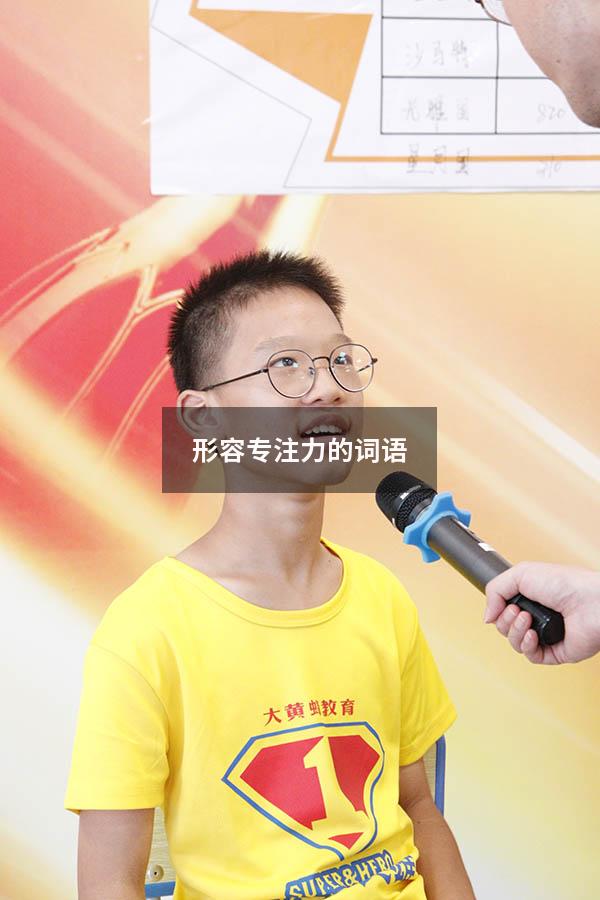 形容专注力的词语