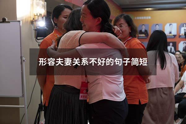形容夫妻关系不好的句子简短