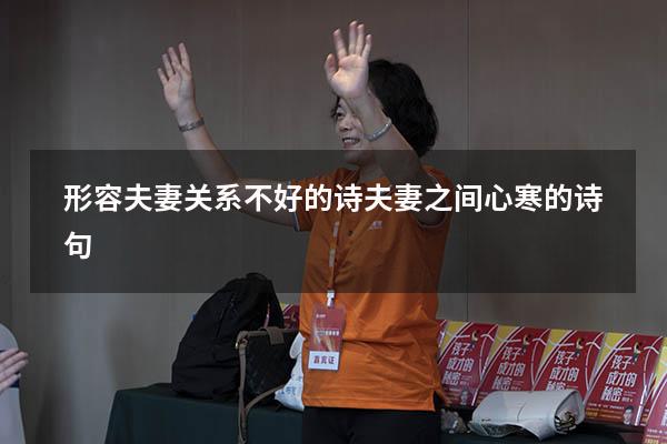 形容夫妻关系不好的诗（夫妻之间心寒的诗句）
