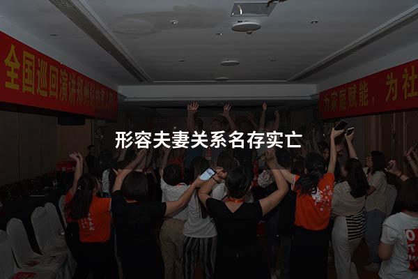 形容夫妻关系名存实亡