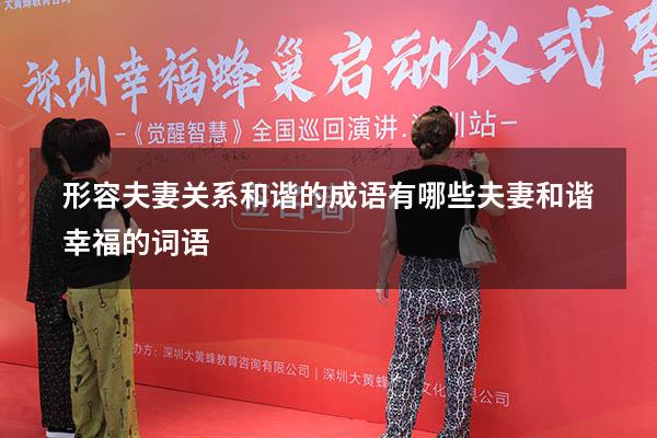 形容夫妻关系和谐的成语有哪些（夫妻和谐幸福的词语）