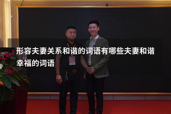 形容夫妻关系和谐的词语有哪些（夫妻和谐幸福的词语）