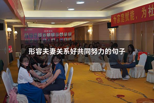 形容夫妻关系好共同努力的句子
