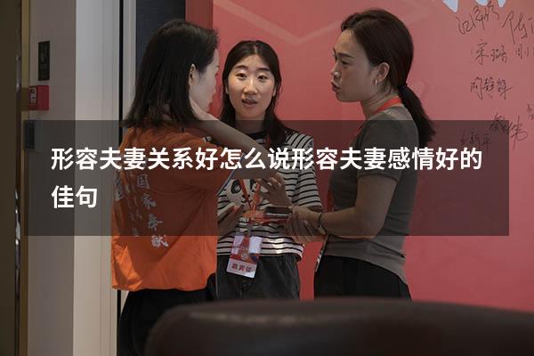 形容夫妻关系好怎么说（形容夫妻感情好的佳句）