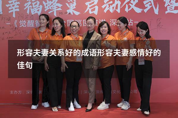 形容夫妻关系好的成语（形容夫妻感情好的佳句）