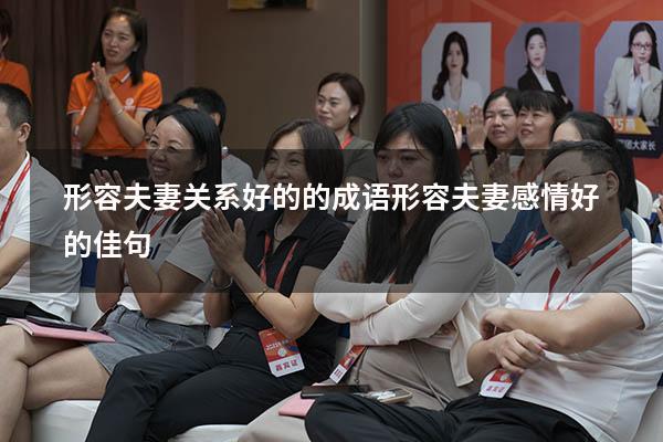 形容夫妻关系好的的成语（形容夫妻感情好的佳句）