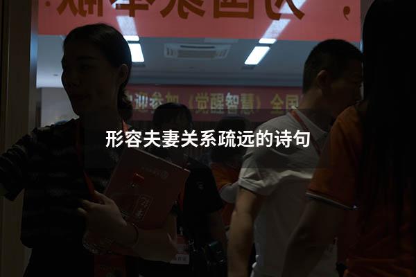 形容夫妻关系疏远的诗句