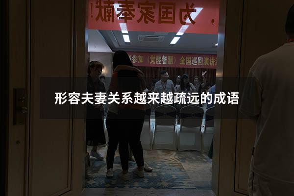 形容夫妻关系越来越疏远的成语