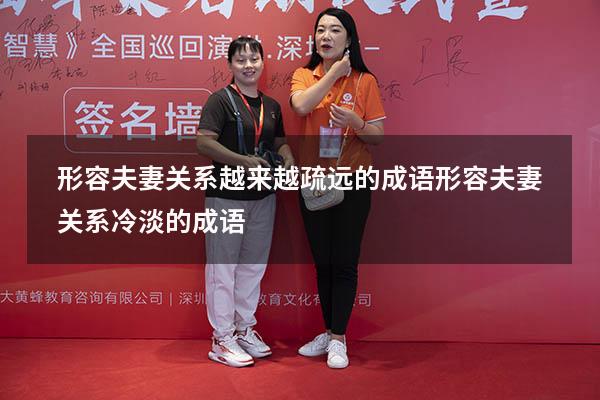 形容夫妻关系越来越疏远的成语（形容夫妻关系冷淡的成语）