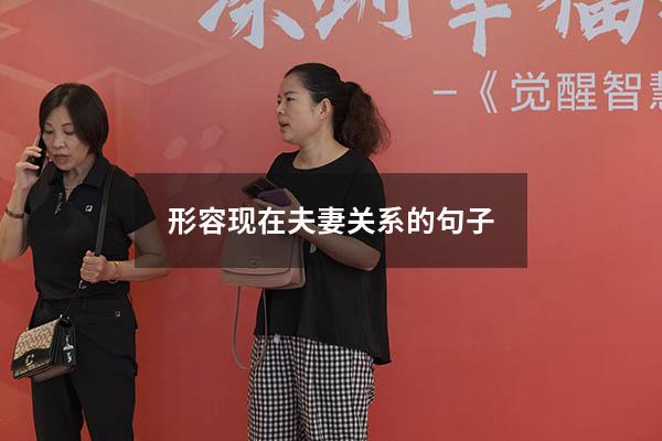 形容现在夫妻关系的句子