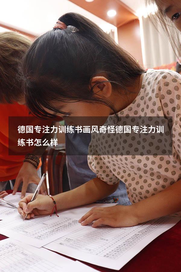 德国专注力训练书画风奇怪（德国专注力训练书怎么样）