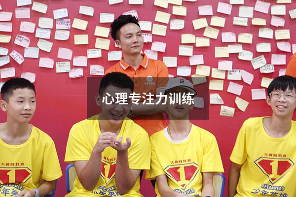 心理专注力训练