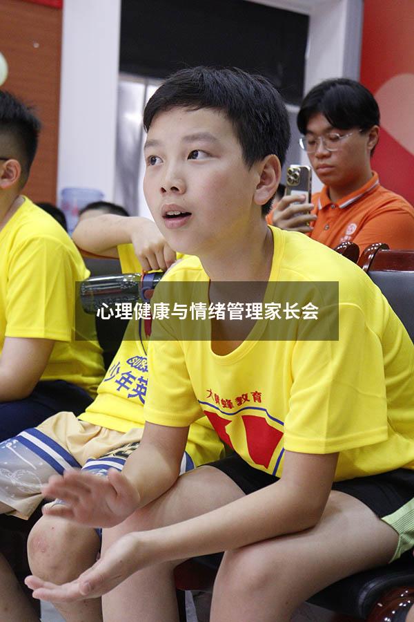 心理健康与情绪管理家长会