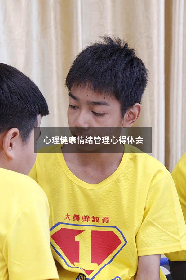 心理健康情绪管理心得体会