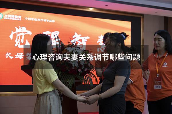 心理咨询夫妻关系调节哪些问题