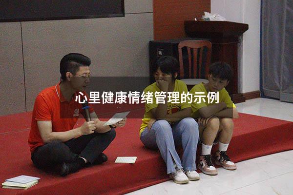 心里健康情绪管理的示例