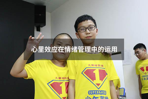 心里效应在情绪管理中的运用