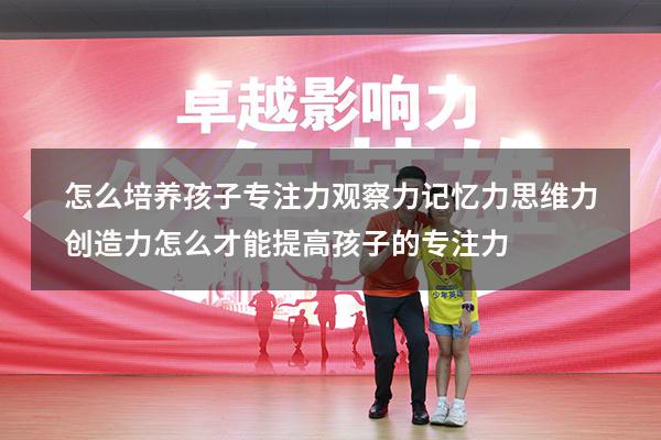 怎么培养孩子专注力观察力记忆力思维力创造力（怎么才能提高孩子的专注力）