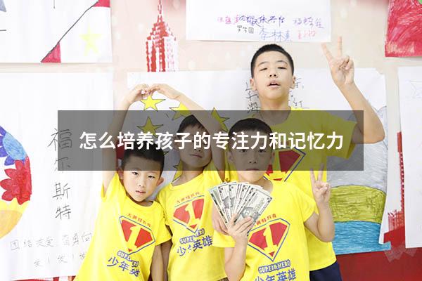 怎么培养孩子的专注力和记忆力