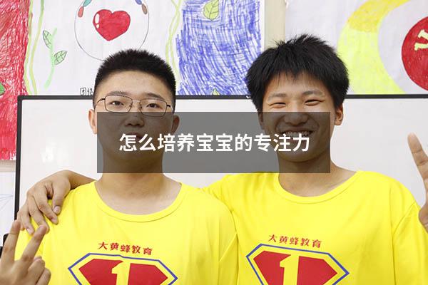 怎么培养宝宝的专注力