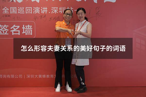 怎么形容夫妻关系的美好句子的词语