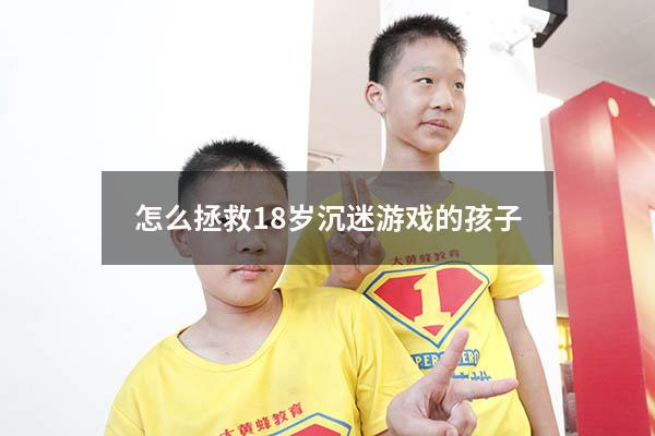 怎么拯救18岁沉迷游戏的孩子