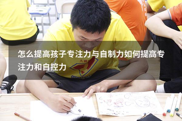 怎么提高孩子专注力与自制力（如何提高专注力和自控力）