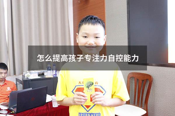 怎么提高孩子专注力自控能力