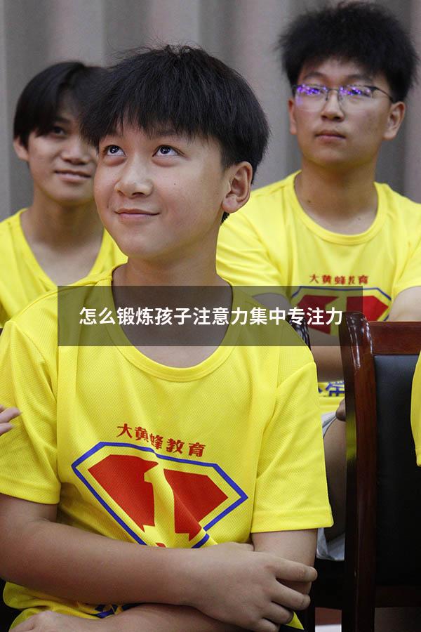 怎么锻炼孩子注意力集中专注力