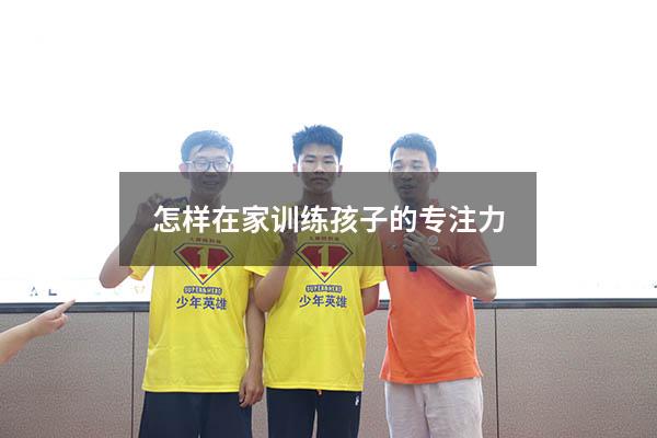 怎样在家训练孩子的专注力