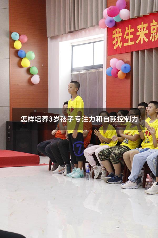 怎样培养3岁孩子专注力和自我控制力