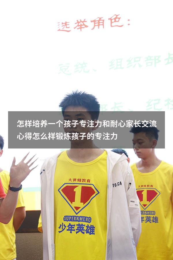 怎样培养一个孩子专注力和耐心家长交流心得（怎么样锻炼孩子的专注力）