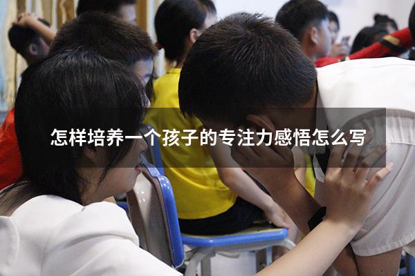 怎样培养一个孩子的专注力感悟怎么写